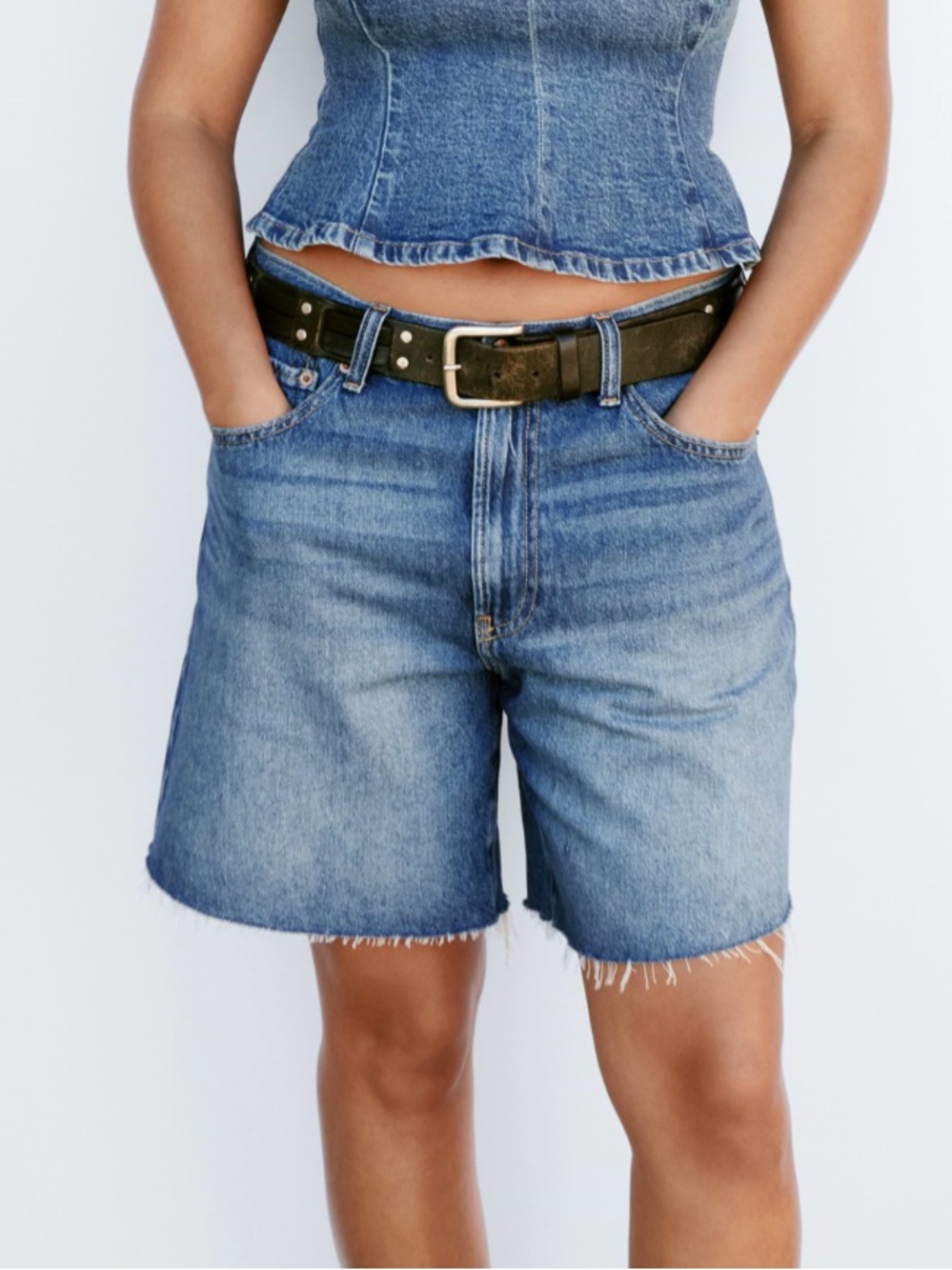 NWOT Denim Bermuda Shorts